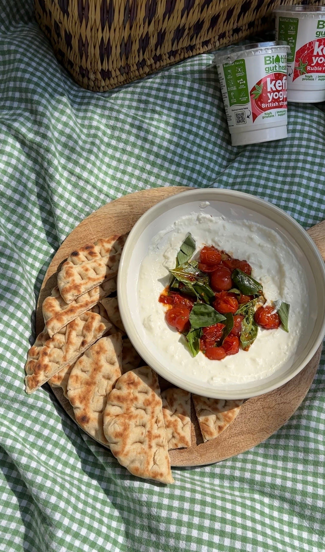 Roasted Tomatoes with Whipped Feta & Biotiful Kefir