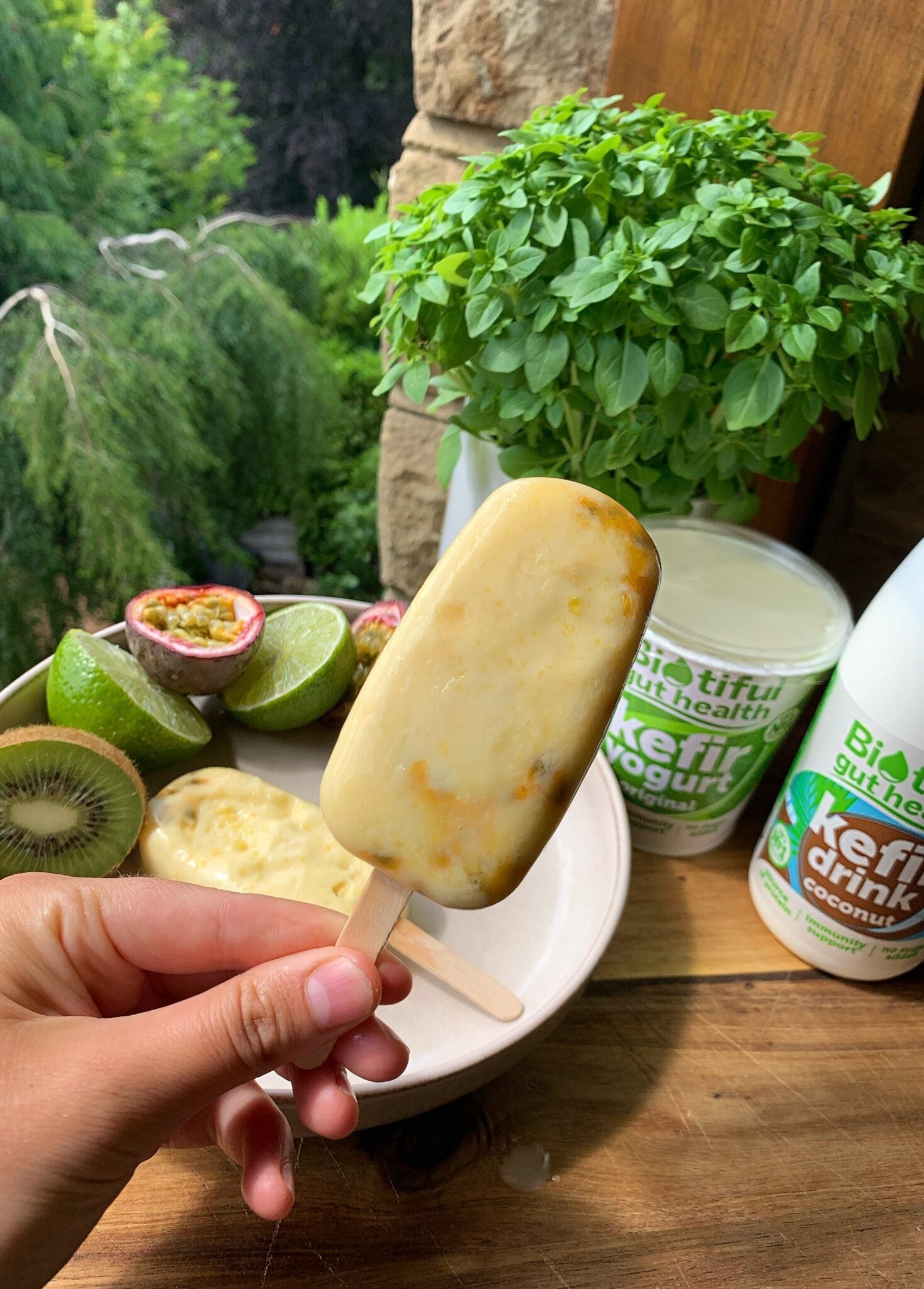 Image of Delicious & Healthy Kefir Mango Ice Pops