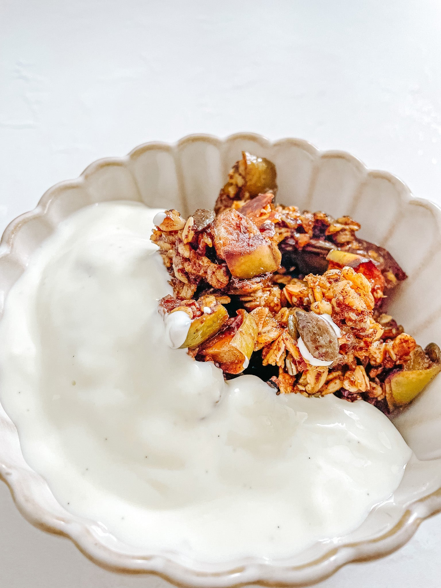 Image of Delicious & Healthy Vanilla Yogurt Apple Granola Recipe!