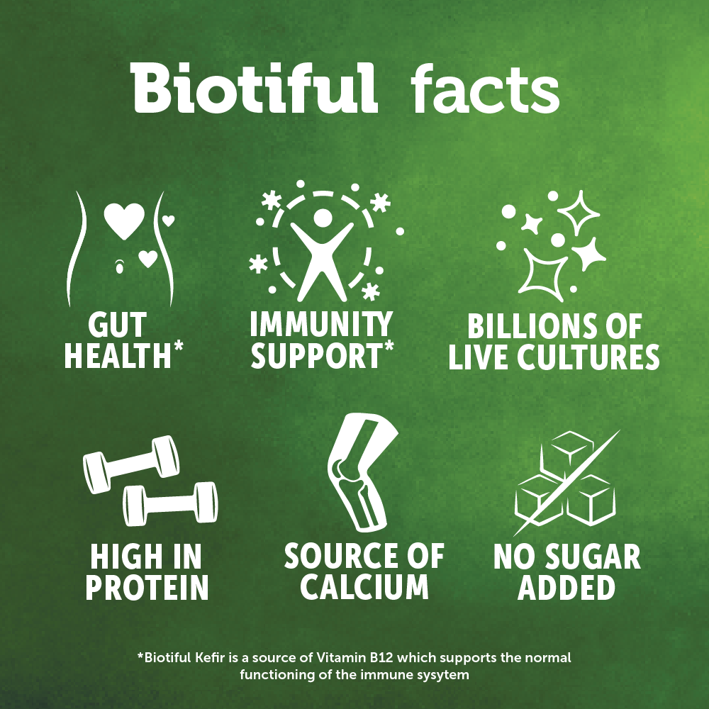 Biotiful Kefir Strawberry Drink 500ml