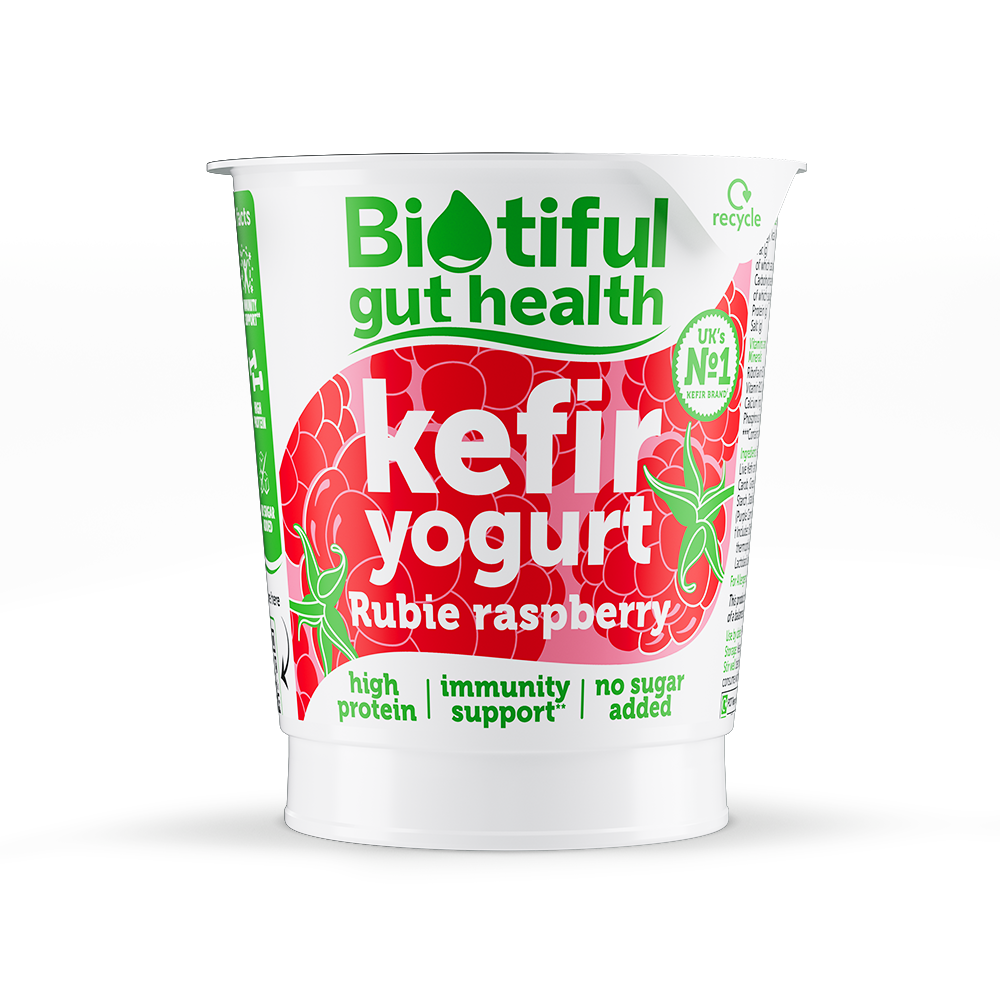 Biotiful Kefir Yogurt, Rubie Raspberry, 350g