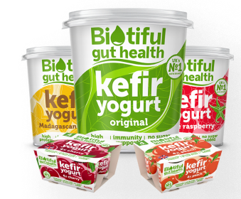 Dairy kefir yogurts